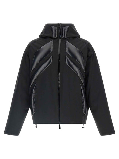 Black Polyamide Full-Length Jacket