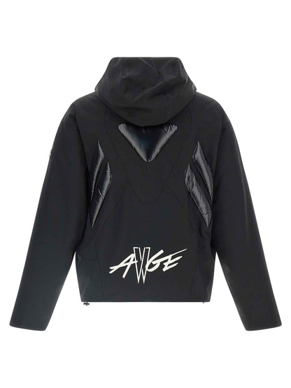 Black Polyamide Full-Length Jacket