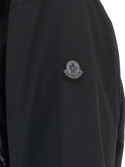 Black Polyamide Full-Length Jacket