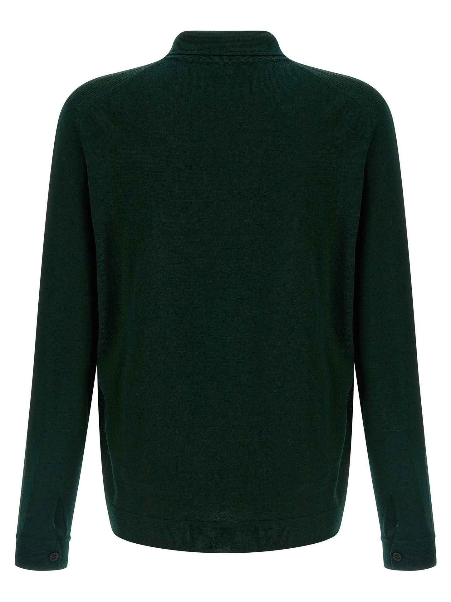 Bicolor Merino Wool Cardigan