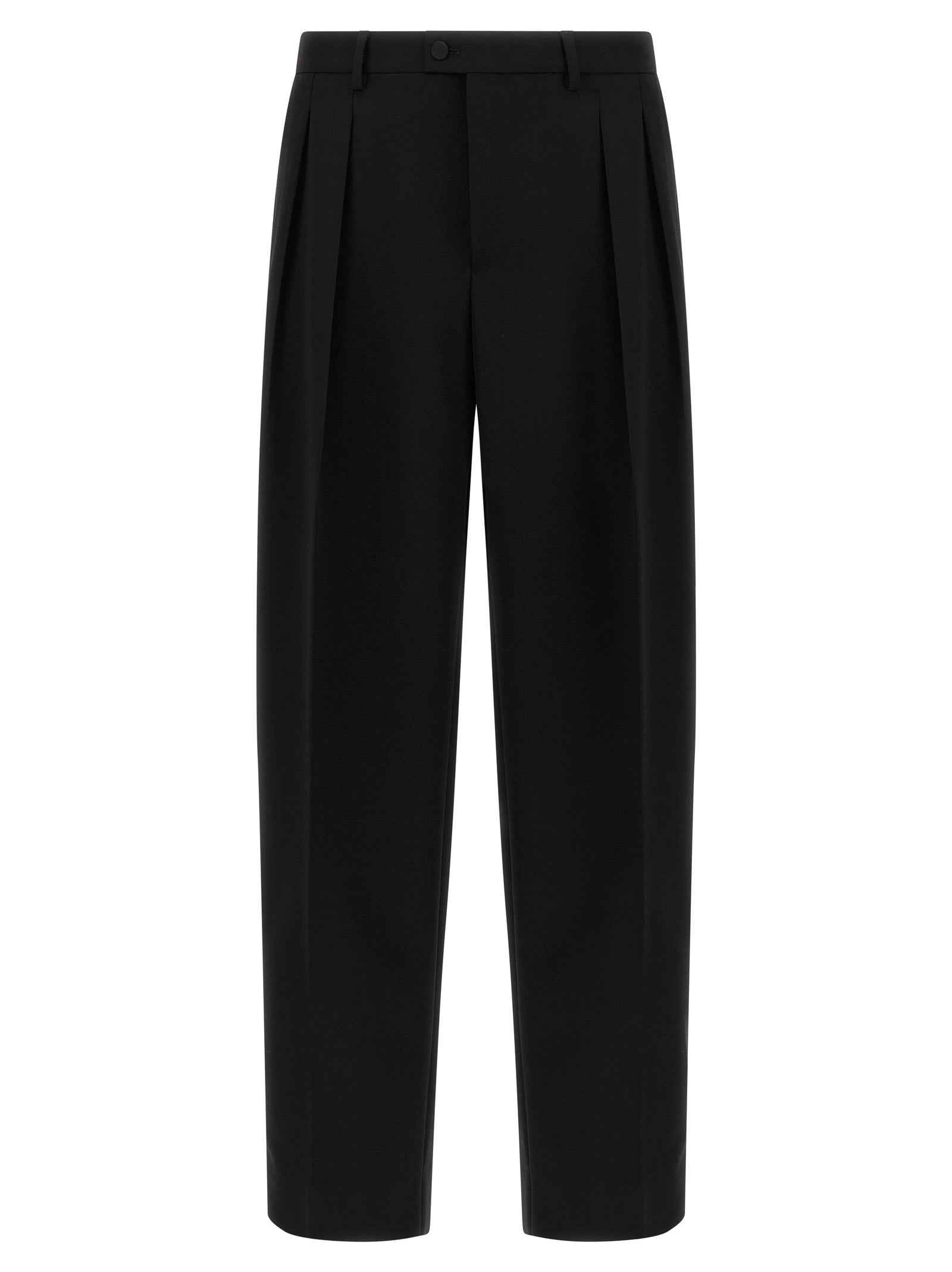 Black Virgin Wool Dress Pants
