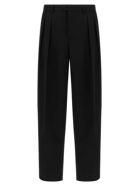 Black Virgin Wool Dress Pants