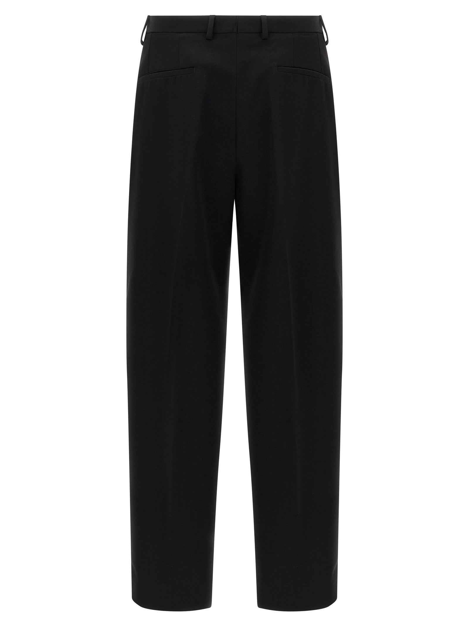 Black Virgin Wool Dress Pants