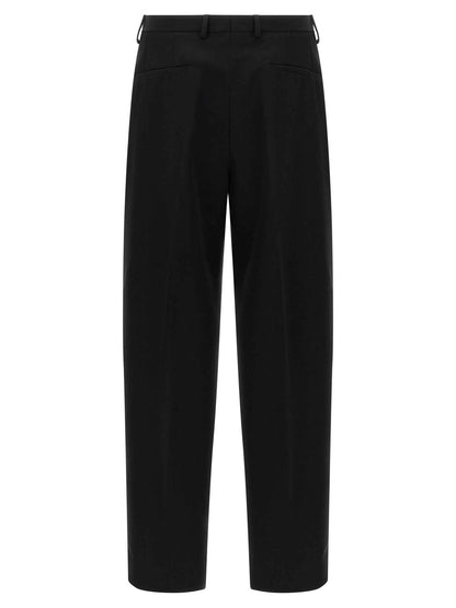 Black Virgin Wool Dress Pants