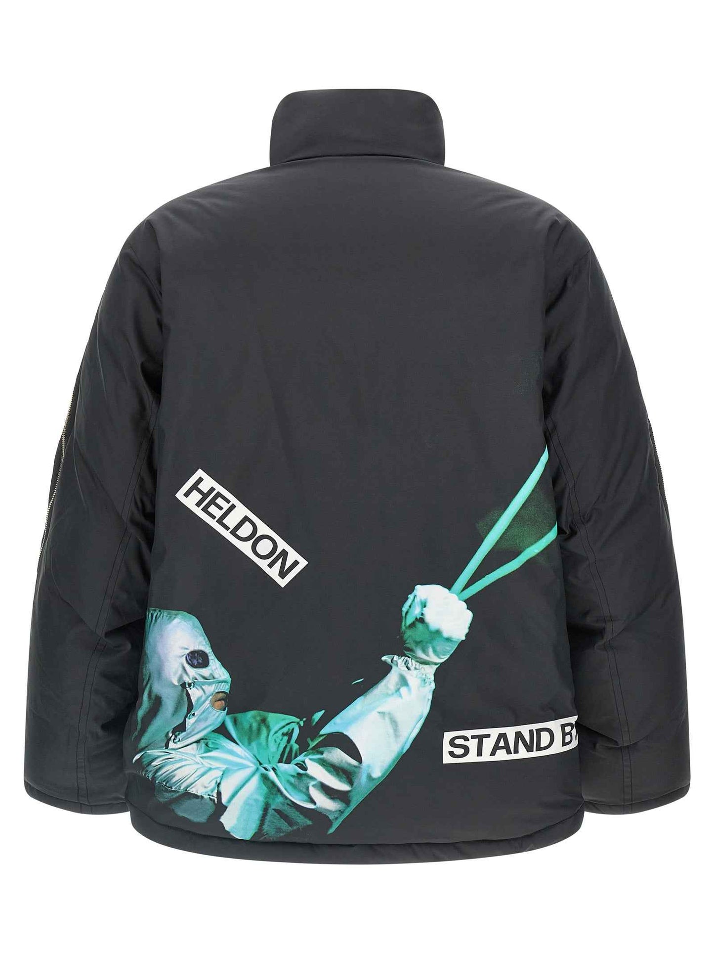 Black Polyester Shell Jacket