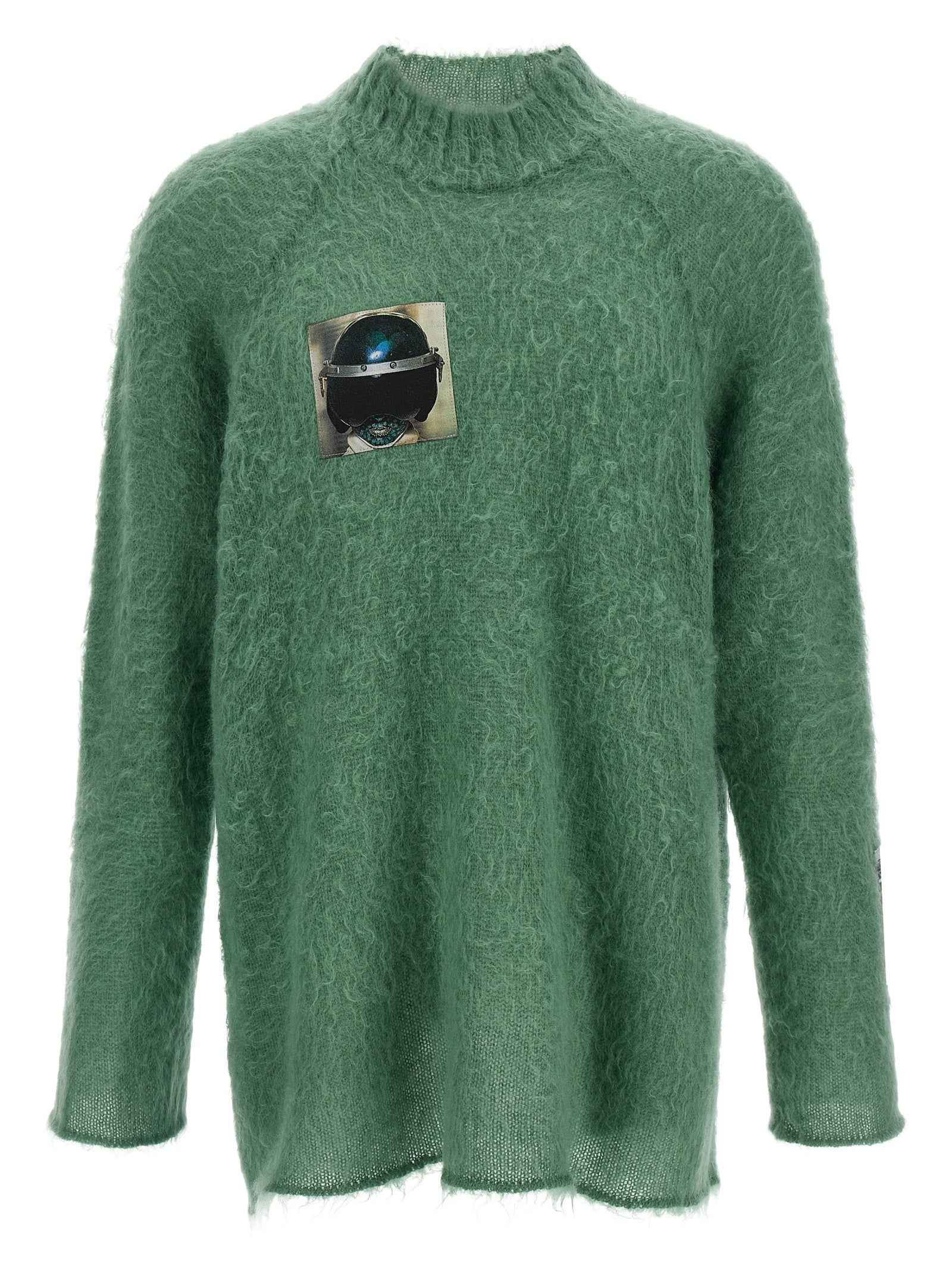 Bicolor Wool Cardigan