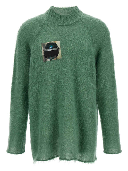 Bicolor Wool Cardigan