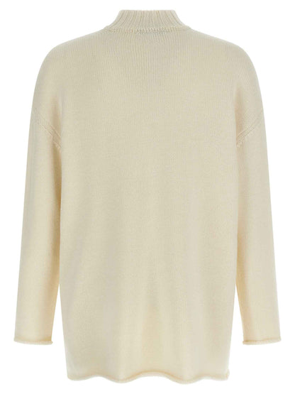 White Wool Cardigan