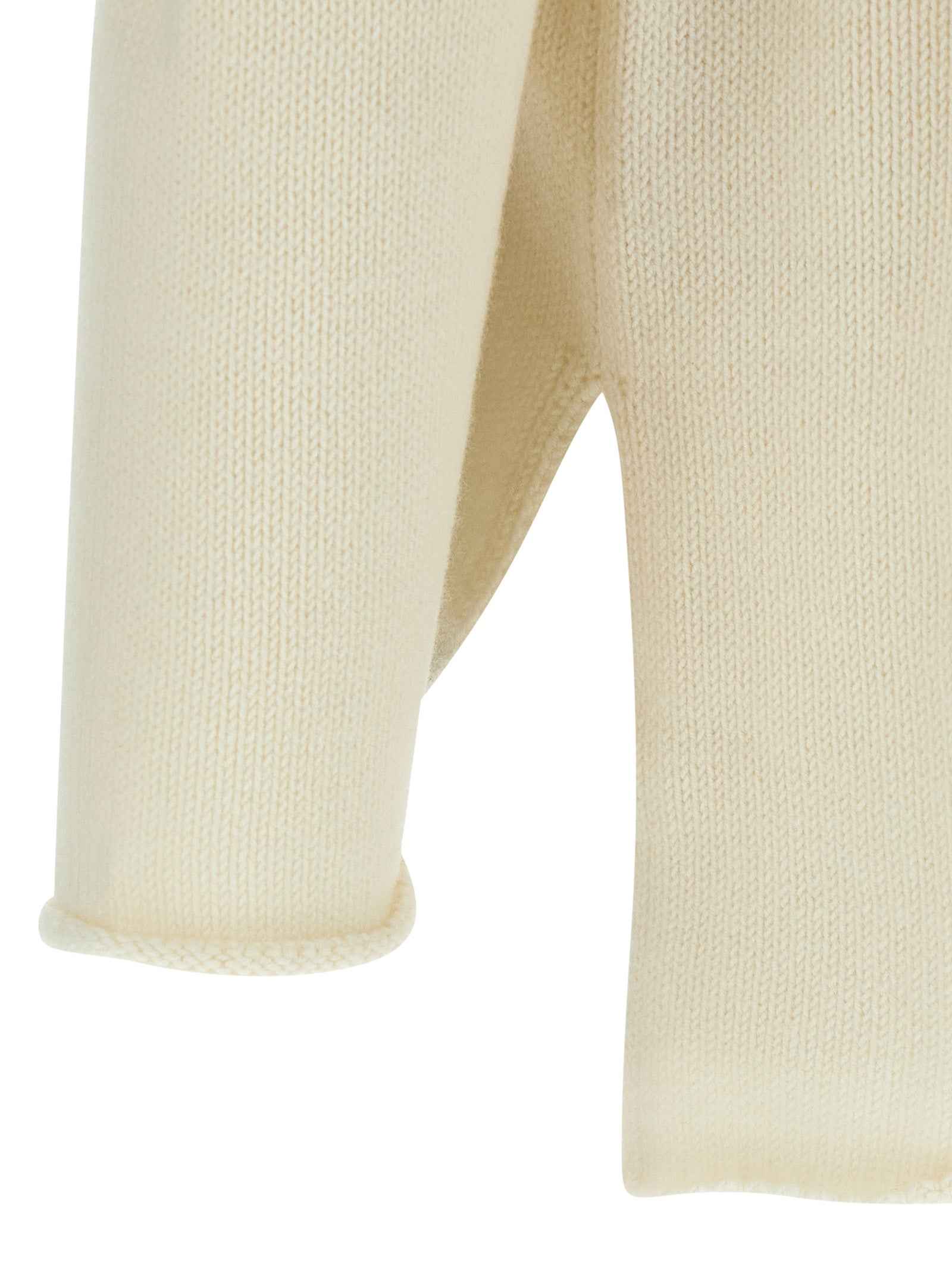 White Wool Cardigan