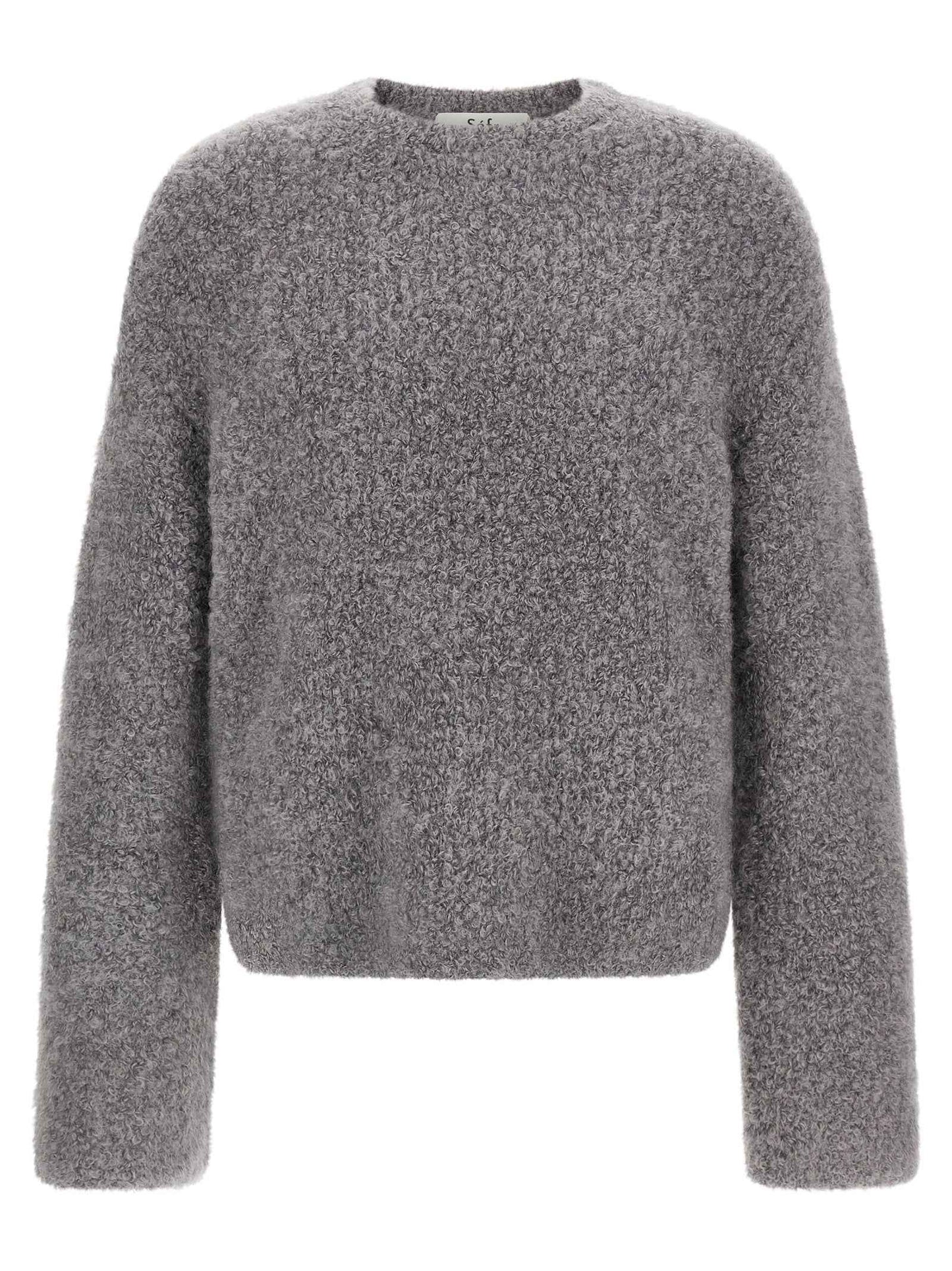 Gray Fabric Cardigan
