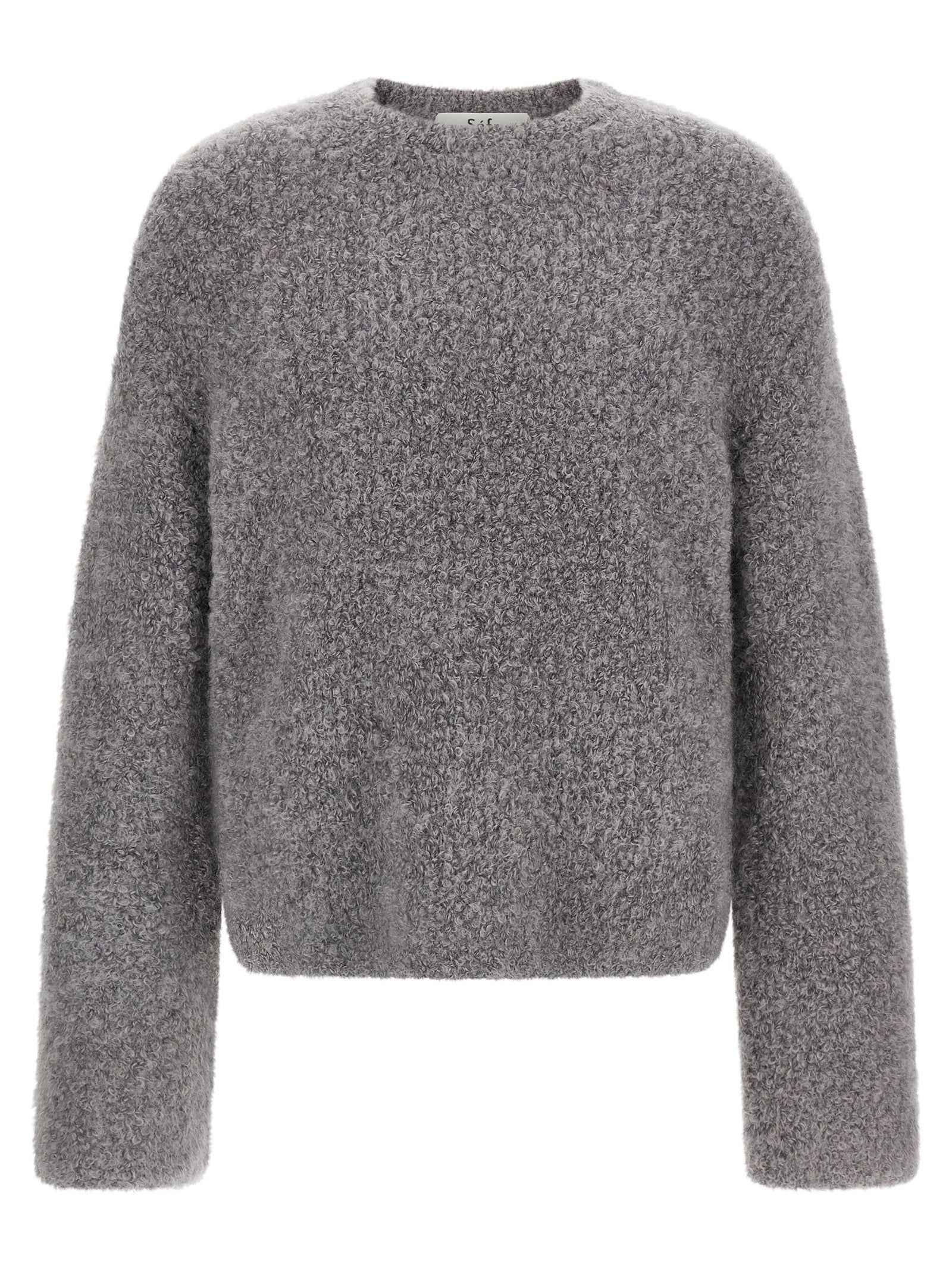 Gray Fabric Cardigan