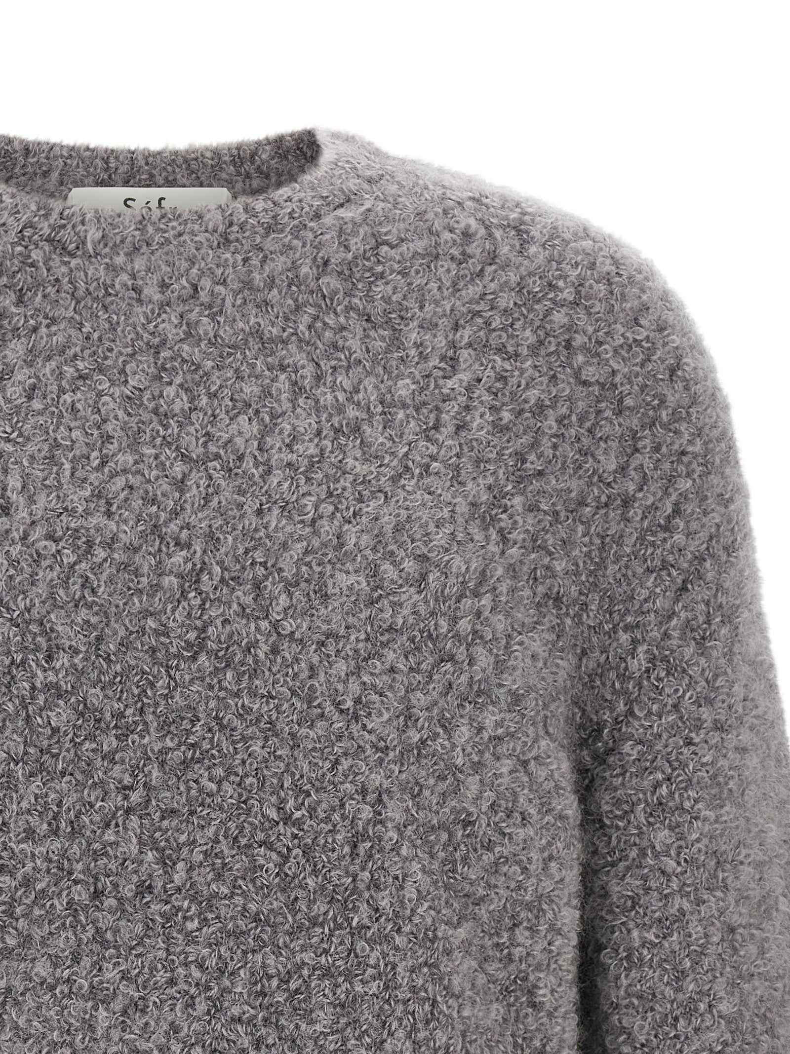 Gray Fabric Cardigan
