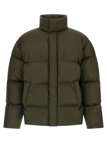 Bicolor Polyester Full-Length Jacket