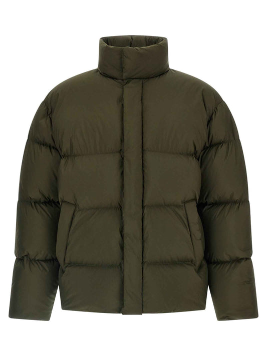 Bicolor Polyester Full-Length Jacket