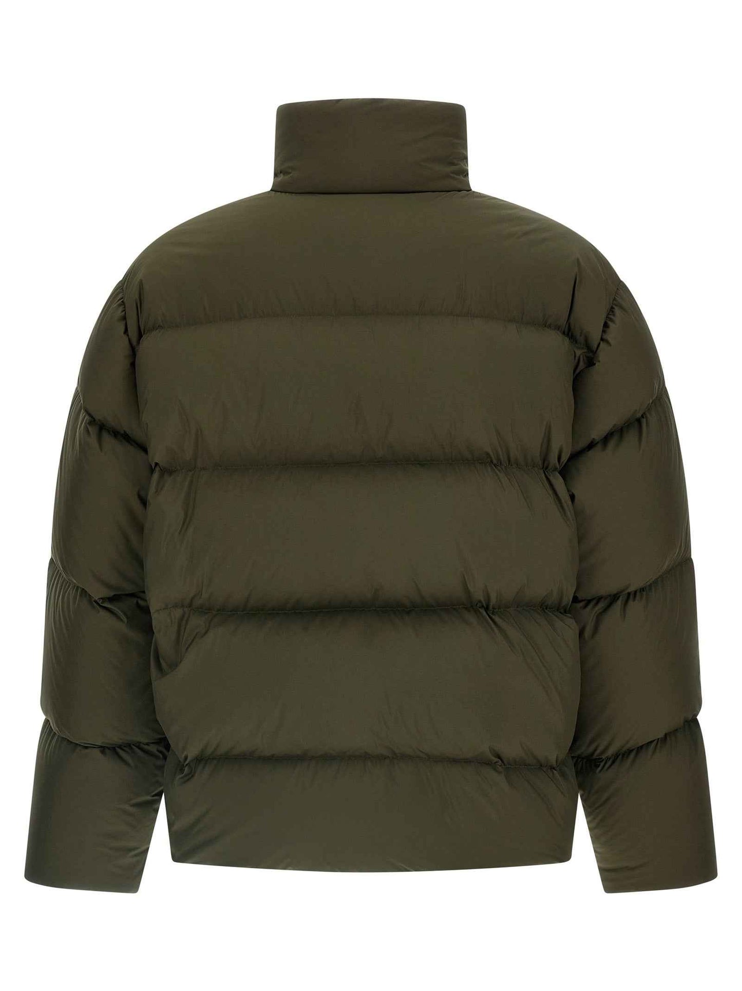 Bicolor Polyester Full-Length Jacket