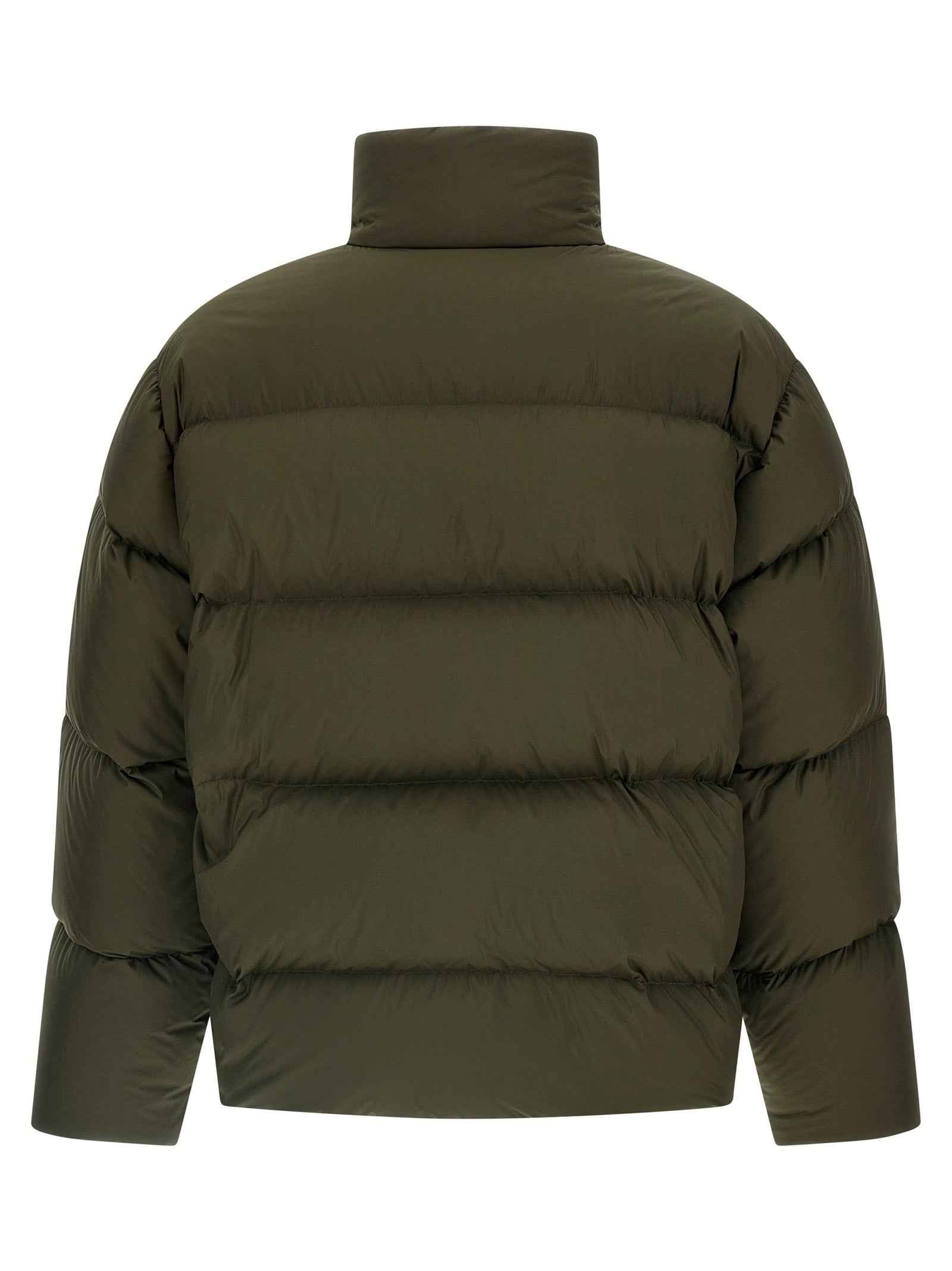 Bicolor Polyester Full-Length Jacket