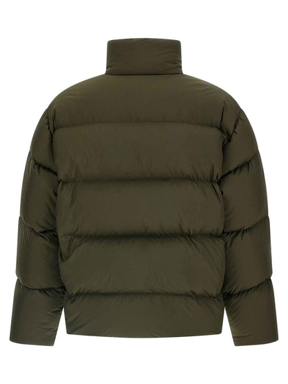 Bicolor Polyester Full-Length Jacket