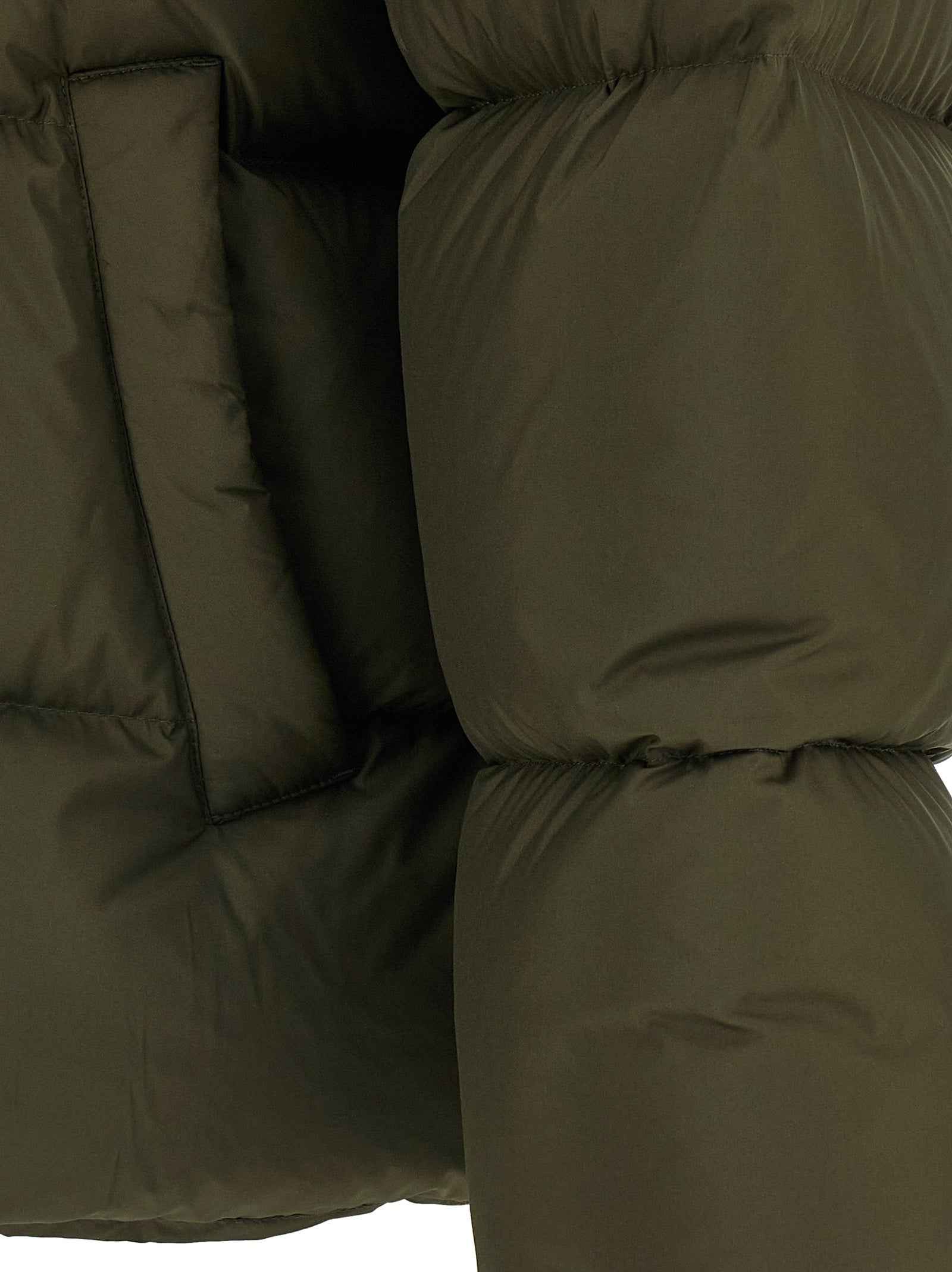 Bicolor Polyester Full-Length Jacket