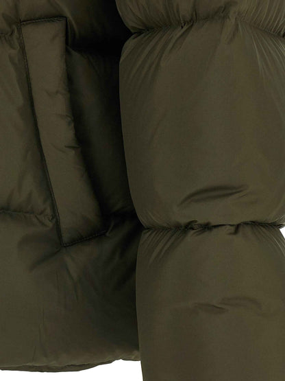Bicolor Polyester Full-Length Jacket