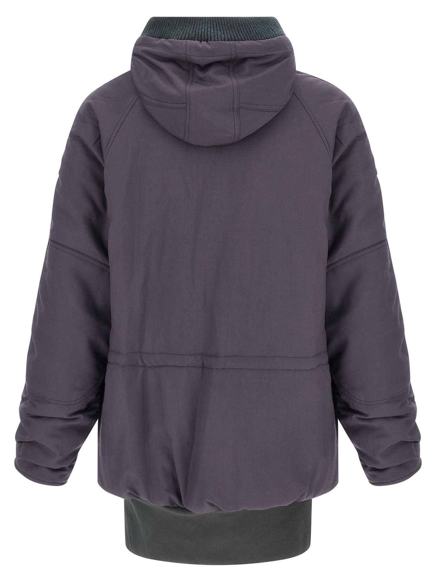Purple Virgin Wool Parka