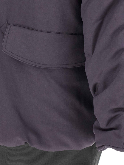 Purple Virgin Wool Parka