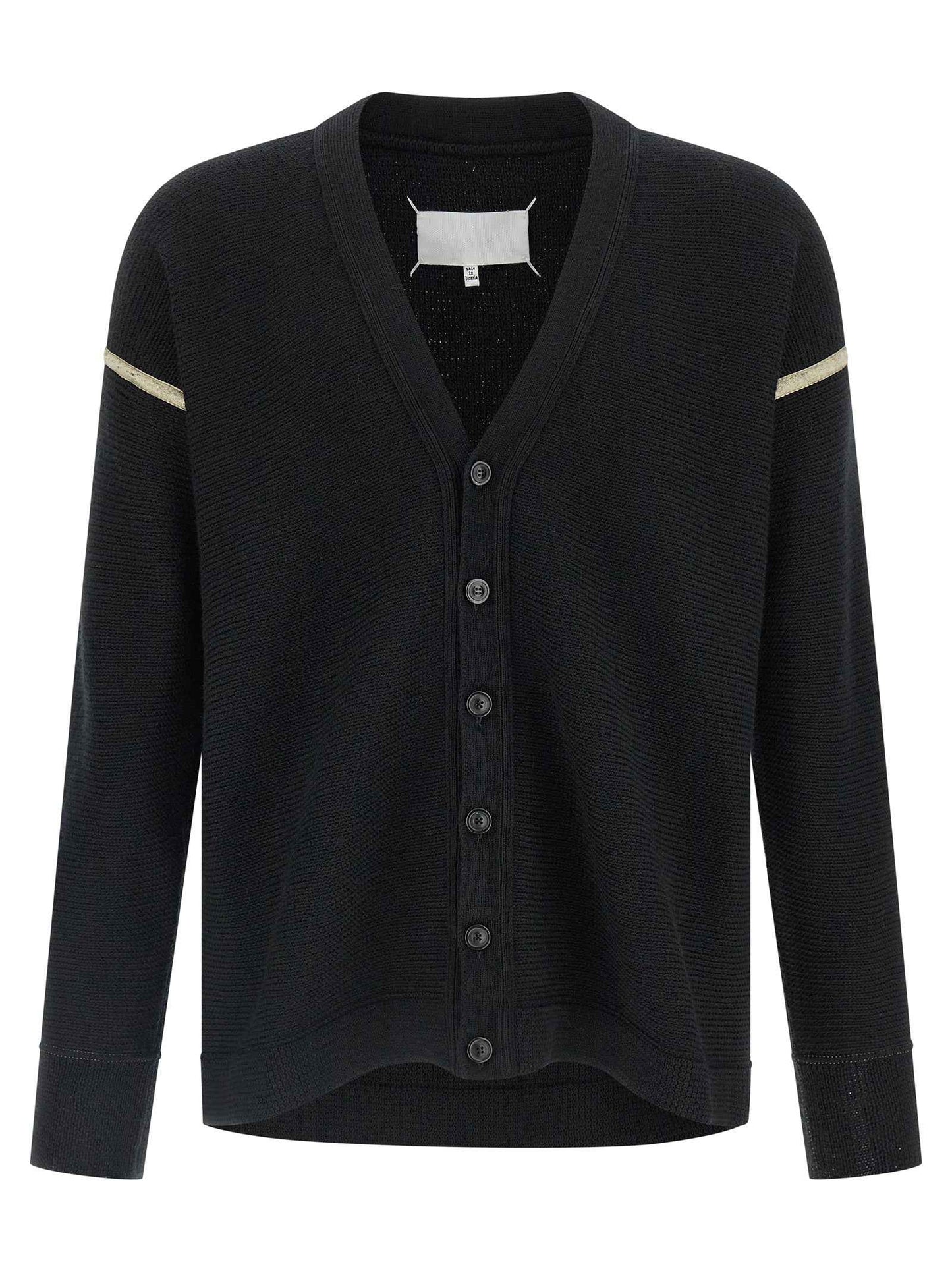 Black Virgin Wool Cardigan