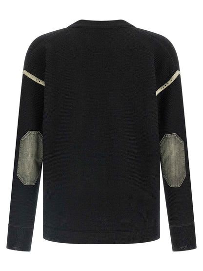 Black Virgin Wool Cardigan
