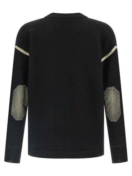 Black Virgin Wool Cardigan