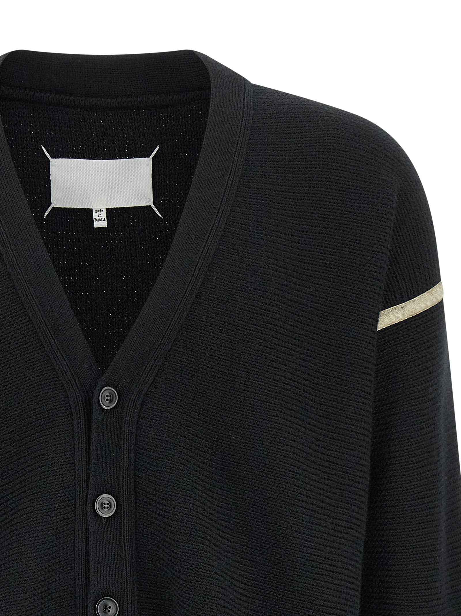 Black Virgin Wool Cardigan