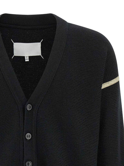 Black Virgin Wool Cardigan