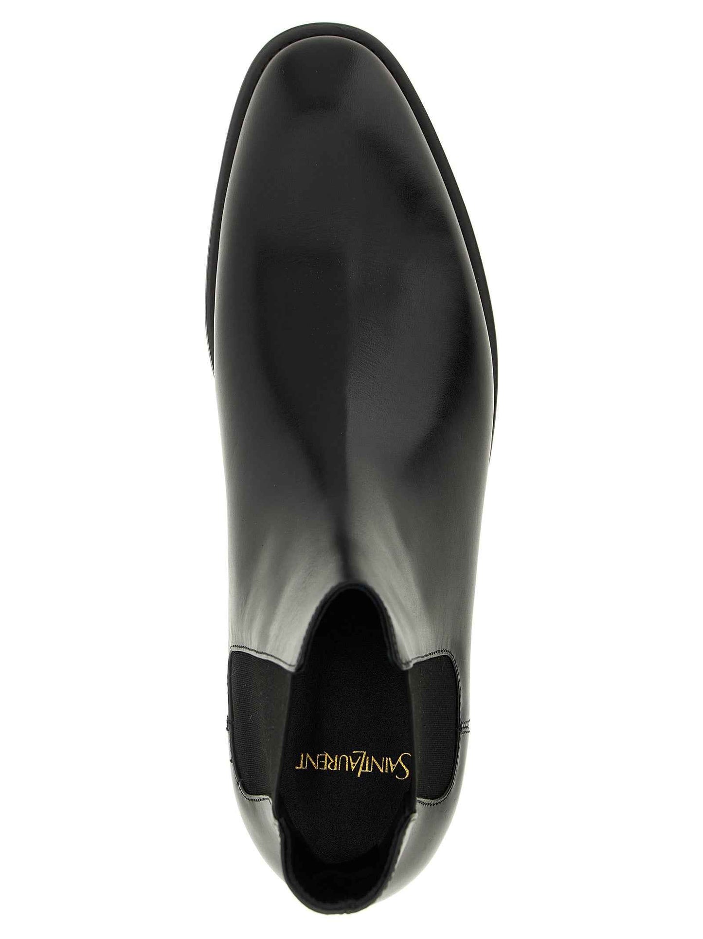 Black Calfskin Chelsea Boots