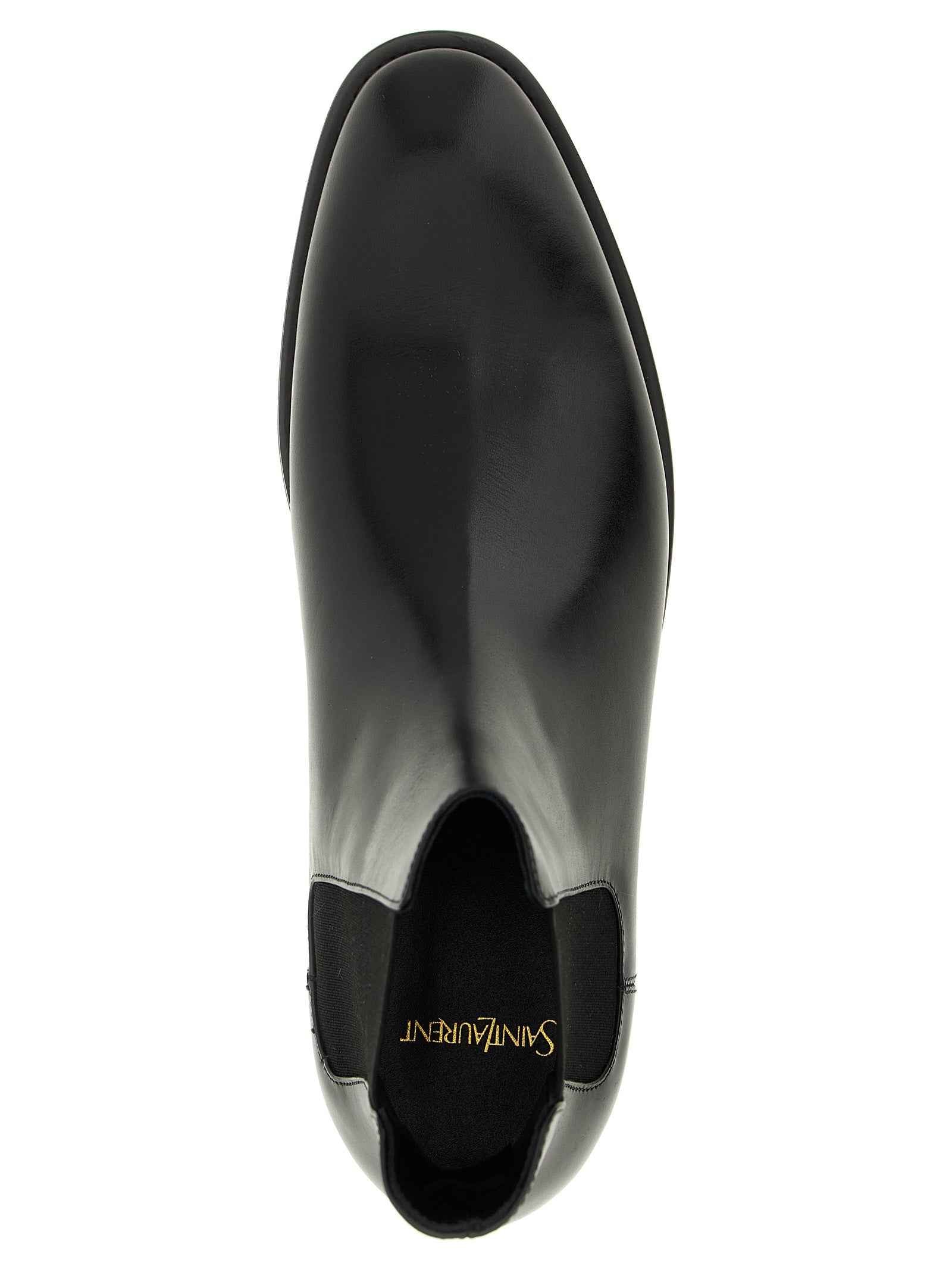 Black Calfskin Chelsea Boots