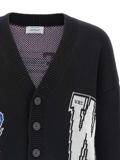 Black Cotton Cardigan
