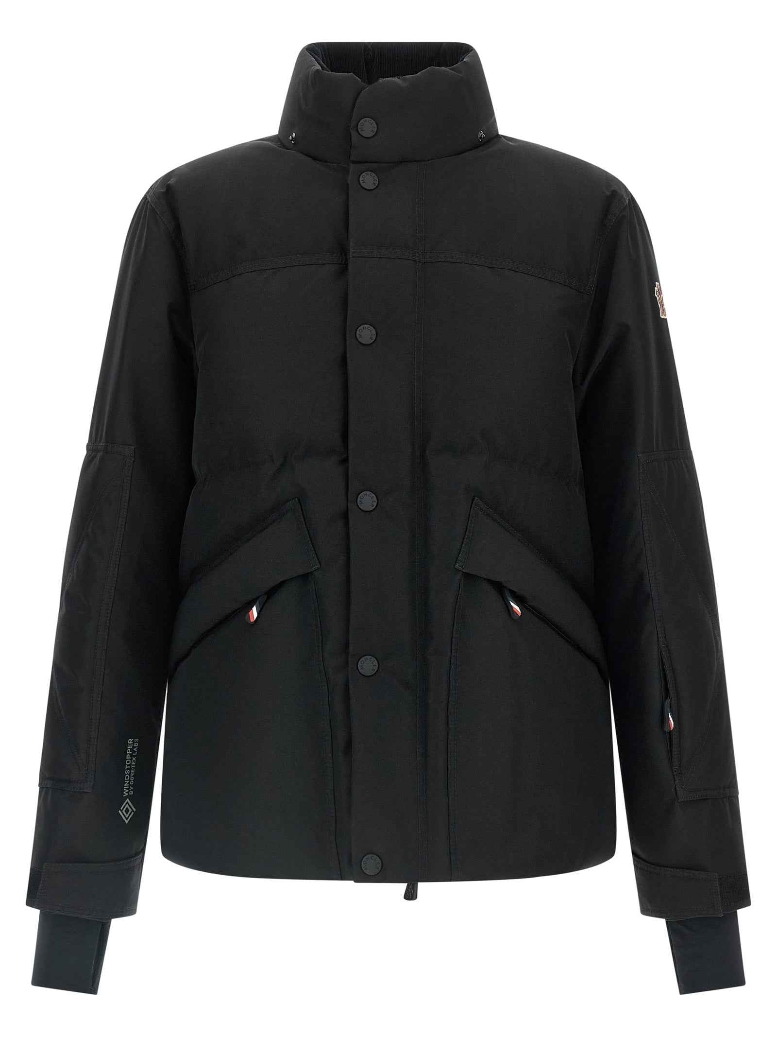 Black Polyester Shell Jacket