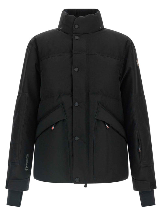Black Polyester Shell Jacket