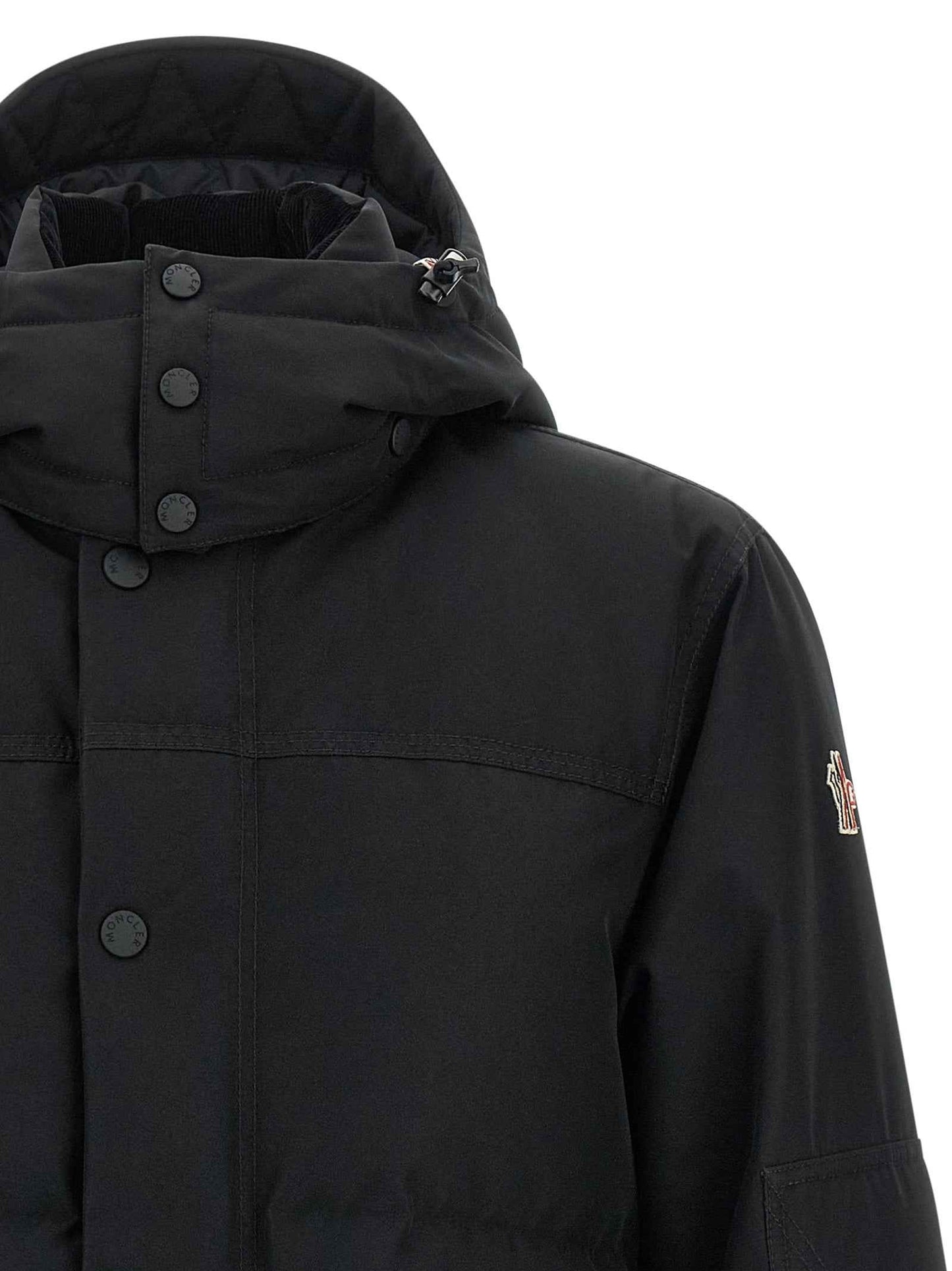 Black Polyester Shell Jacket