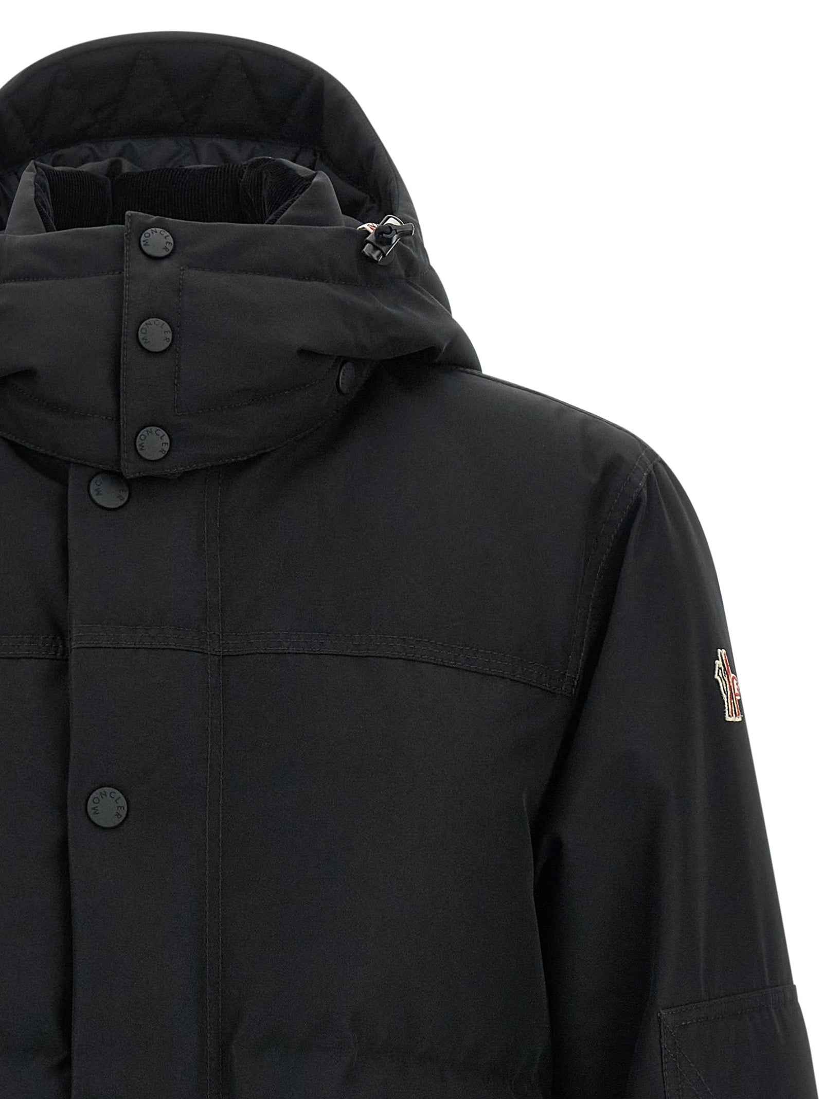 Black Polyester Shell Jacket