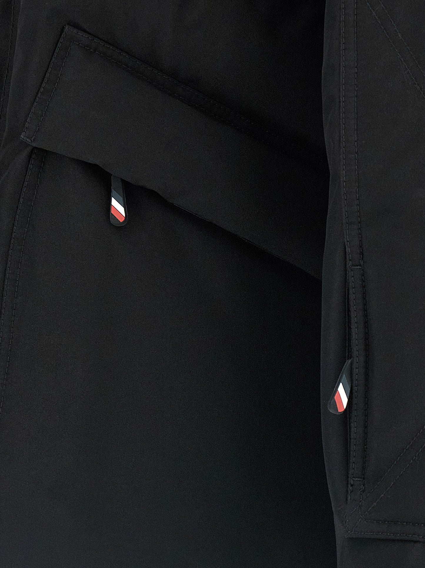 Black Polyester Shell Jacket
