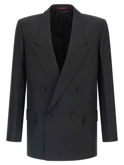 Black Polyester Blazer