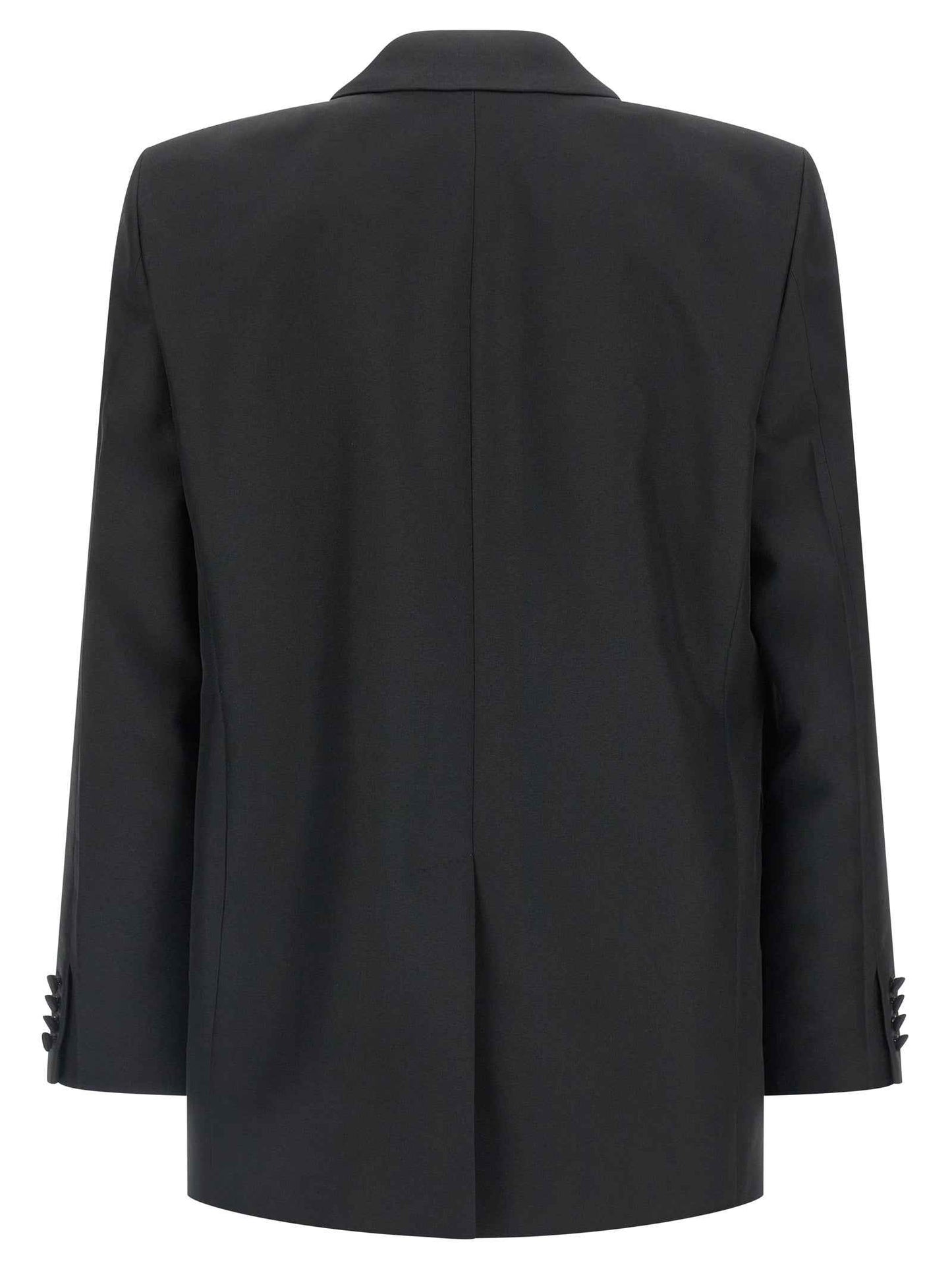 Black Polyester Blazer