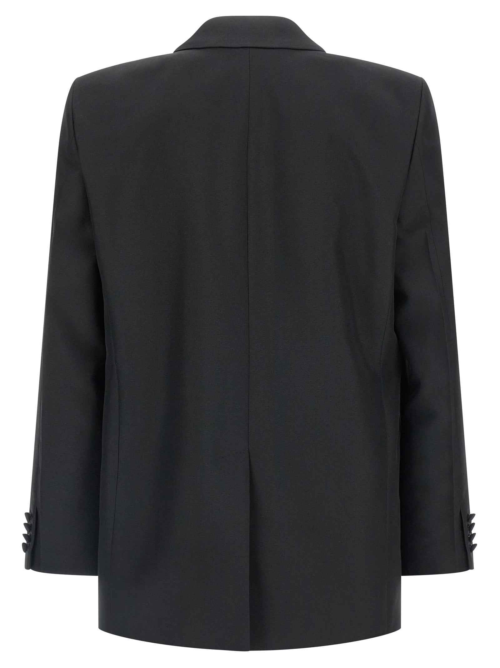 Black Polyester Blazer