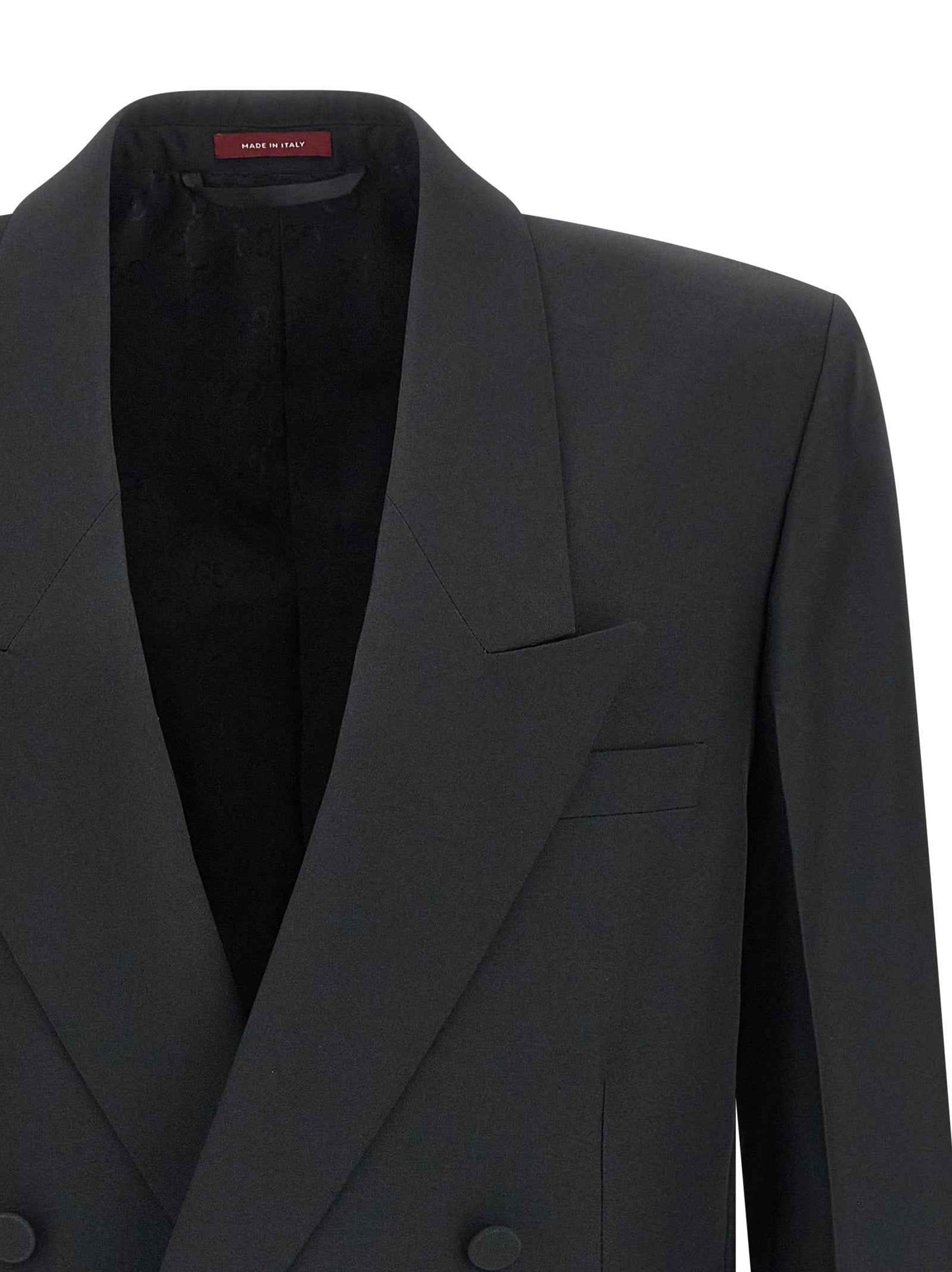 Black Polyester Blazer