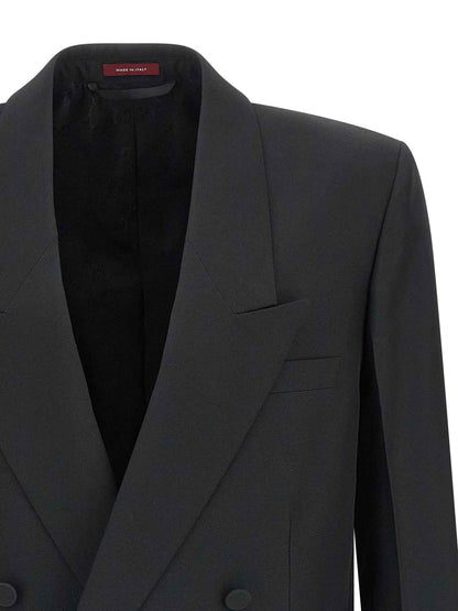 Black Polyester Blazer