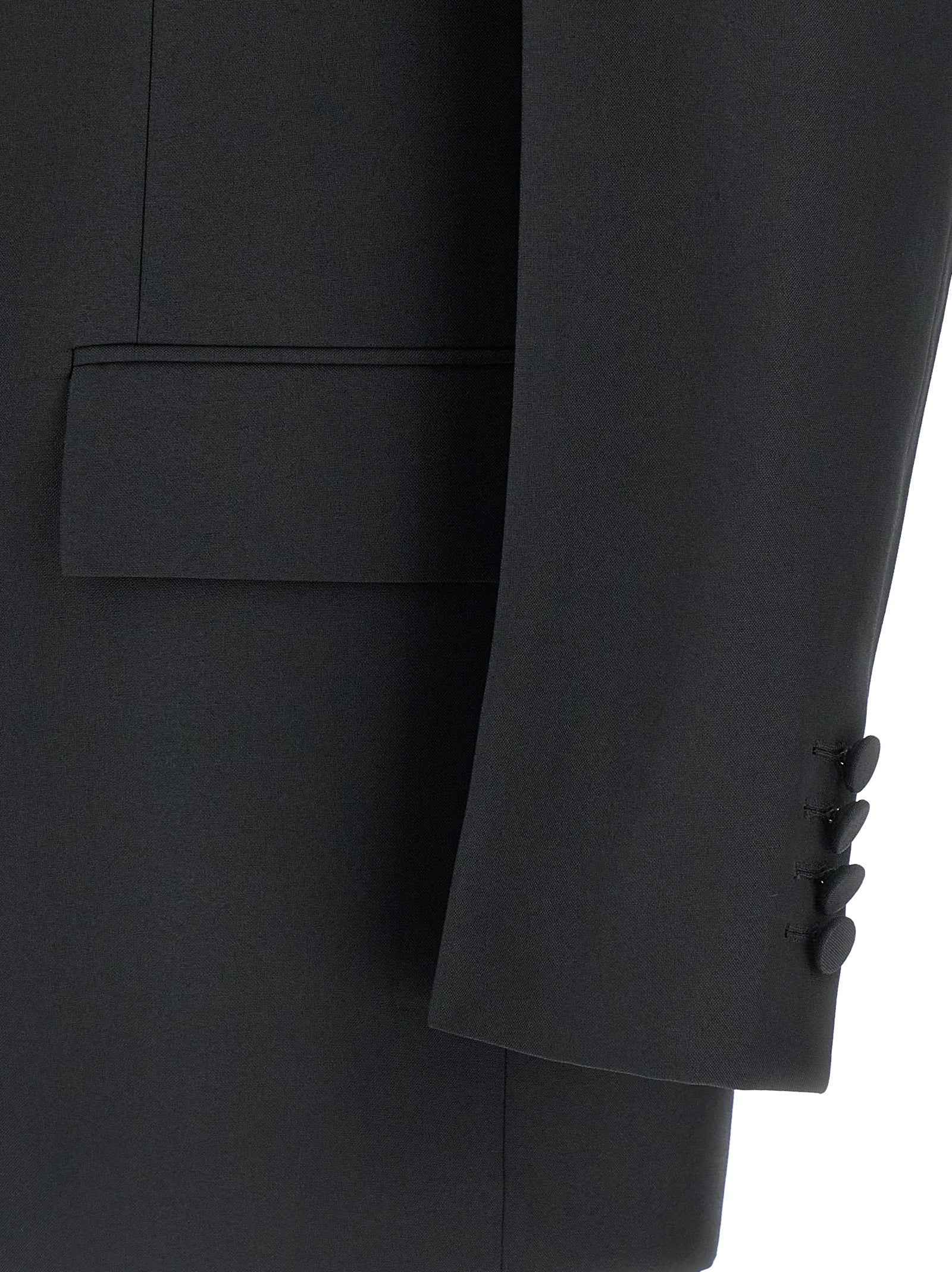 Black Polyester Blazer