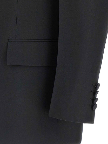 Black Polyester Blazer