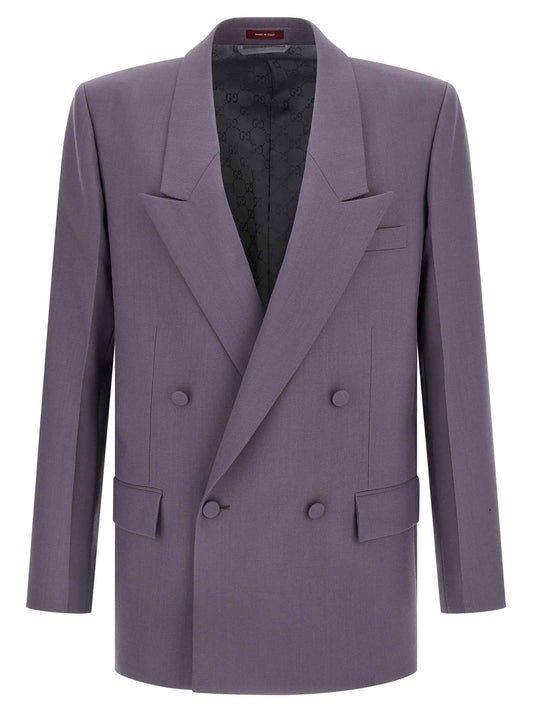 Purple Wool Blazer