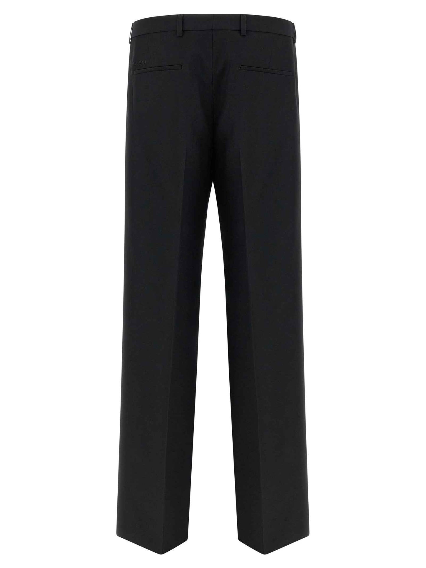 Black Polyester Dress Pants