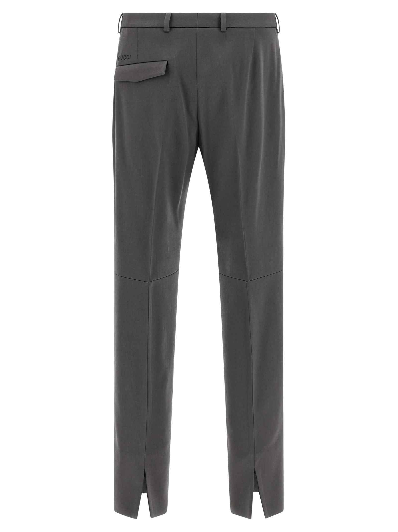 Gray Wool Dress Pants