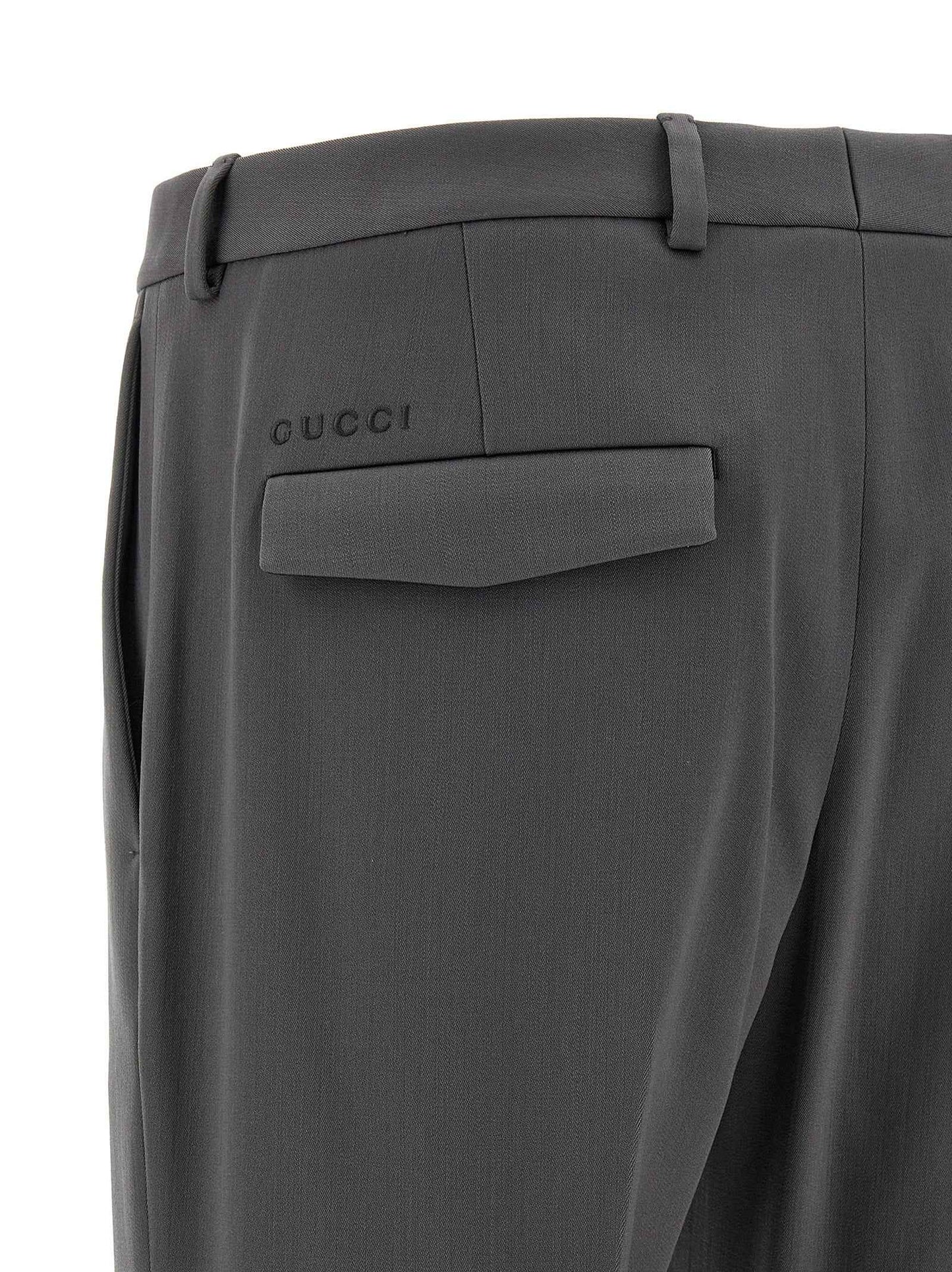 Gray Wool Dress Pants