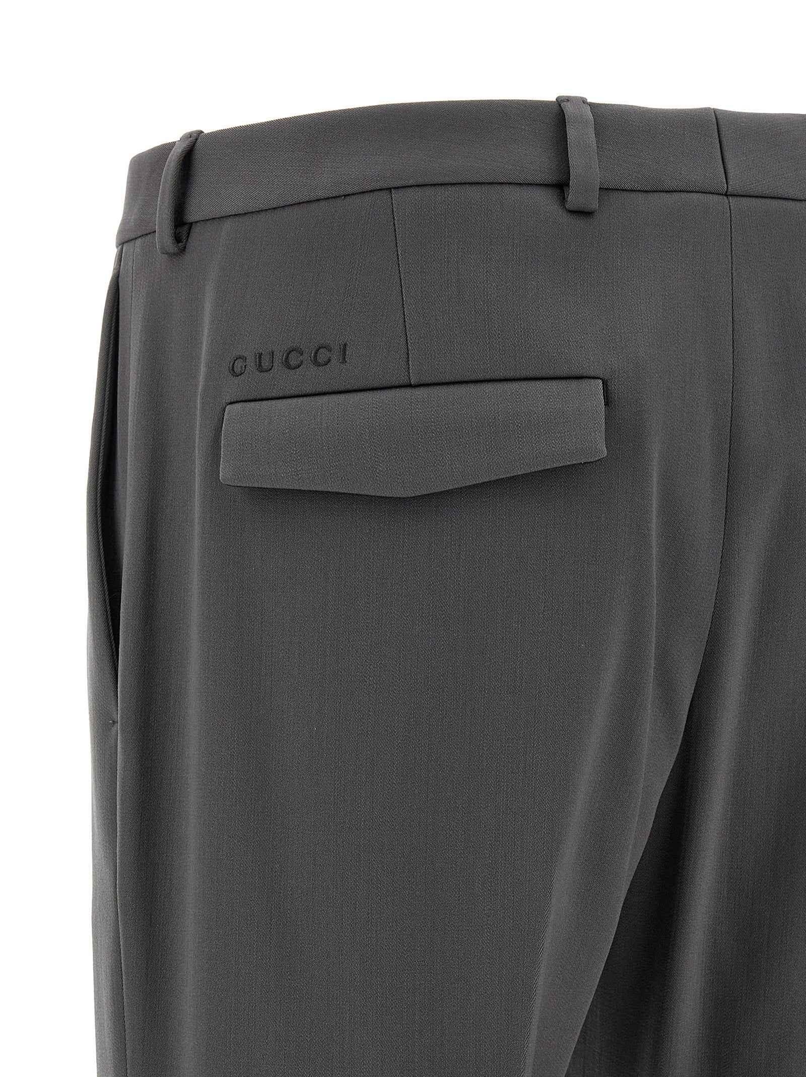 Gray Wool Dress Pants